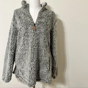 Pink Lily Charcoal Teddy Jacket